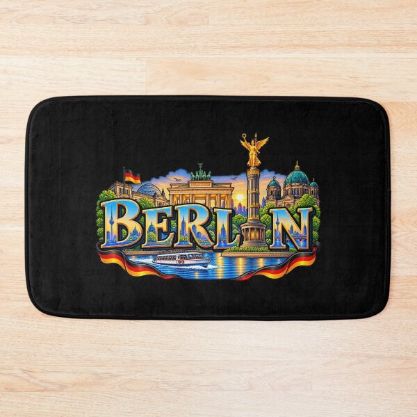 Item preview, Berlin Germany Landmarks – Brandenburg Gate & Berlin Skyline designed and sold by SVALANART.