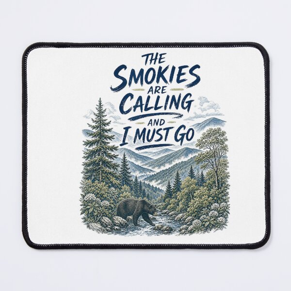 Item preview, The Smokies Are Calling Great Smoky Mountains Bear designed and sold by VioletNance.