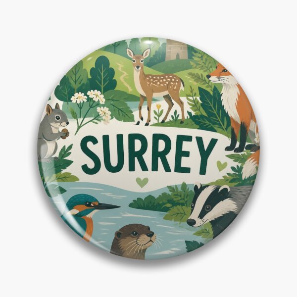 Item preview, Surrey Wildlife and Countryside Nature Illustration designed and sold by ThatSurreyLife.