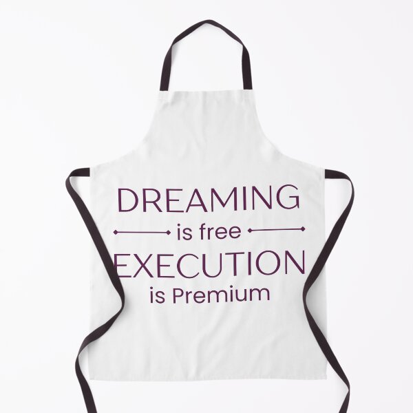 Item preview, Dreaming Is Free Execution Is Premium | Deep Plum Sans-Serif Typography designed and sold by Sparkle First Co..
