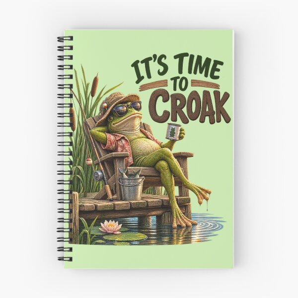 Item preview, It’s Time to Croak Funny Frog Fishing Design designed and sold by CJLindy.