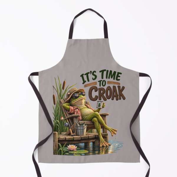 Item preview, It’s Time to Croak Funny Frog Fishing Design designed and sold by CJLindy.