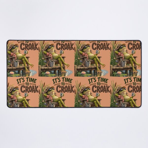 Item preview, It’s Time to Croak Funny Frog Fishing Design designed and sold by CJLindy.