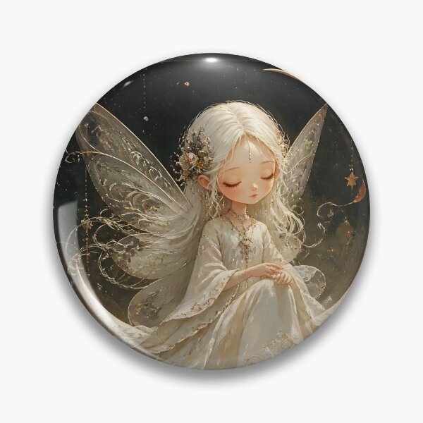 Item preview, Luna Fairy on Crescent Moon designed and sold by sigmaartstudio.