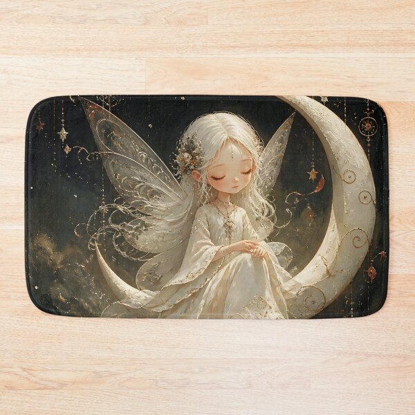 Item preview, Luna Fairy on Crescent Moon designed and sold by sigmaartstudio.