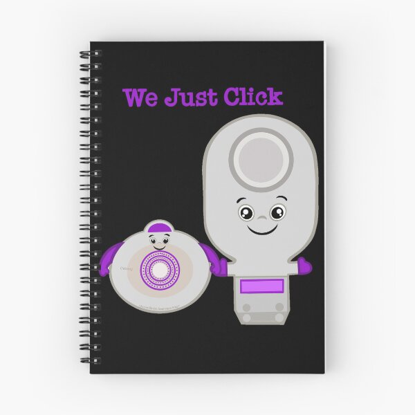 Item preview, We Just Click Cute Two Piece Ostomy Bag designed and sold by Chronic Illness Awareness Shop.