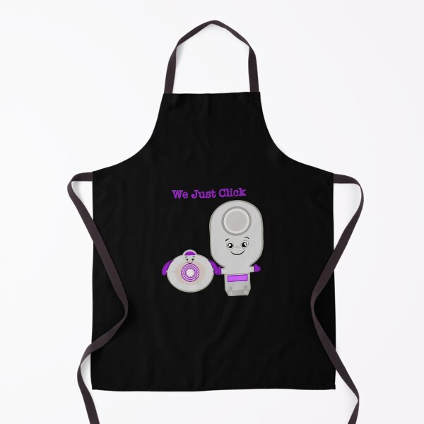Item preview, We Just Click Cute Two Piece Ostomy Bag designed and sold by Chronic Illness Awareness Shop.
