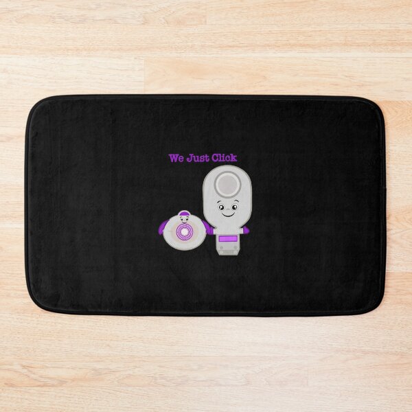 Item preview, We Just Click Cute Two Piece Ostomy Bag designed and sold by Chronic Illness Awareness Shop.