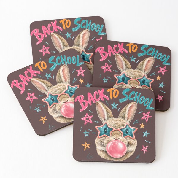Item preview, Back to School Bunny Bubble Gum Star Glasses  designed and sold by MOCH- ART.