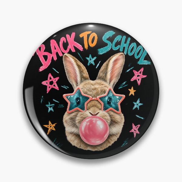 Item preview, Back to School Bunny Bubble Gum Star Glasses  designed and sold by MOCH- ART.