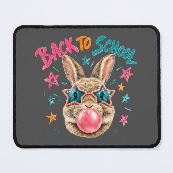 Item preview, Back to School Bunny Bubble Gum Star Glasses  designed and sold by MOCH- ART.