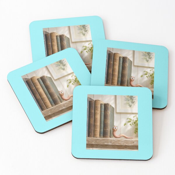 Item preview, Bookworm Funny Worm Reading Books designed and sold by CJLindy.