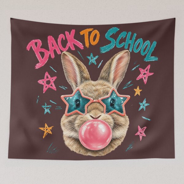 Item preview, Back to School Bunny Bubble Gum Star Glasses  designed and sold by MOCH- ART.