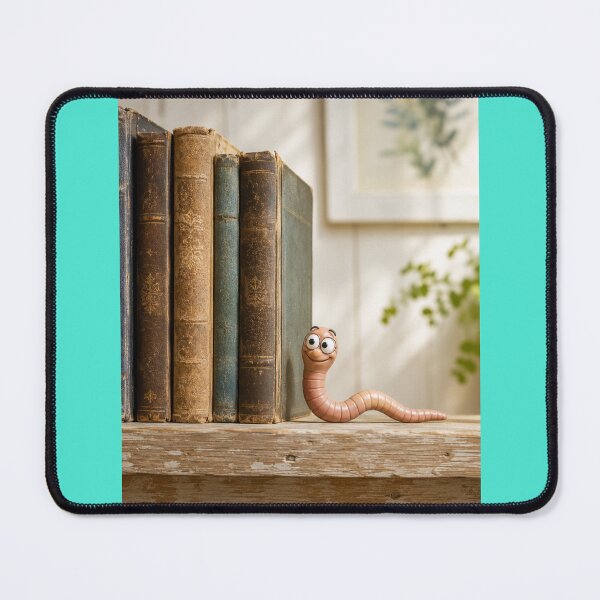 Item preview, Bookworm Funny Worm Reading Books designed and sold by CJLindy.