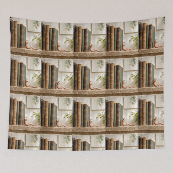 Item preview, Bookworm Funny Worm Reading Books designed and sold by CJLindy.