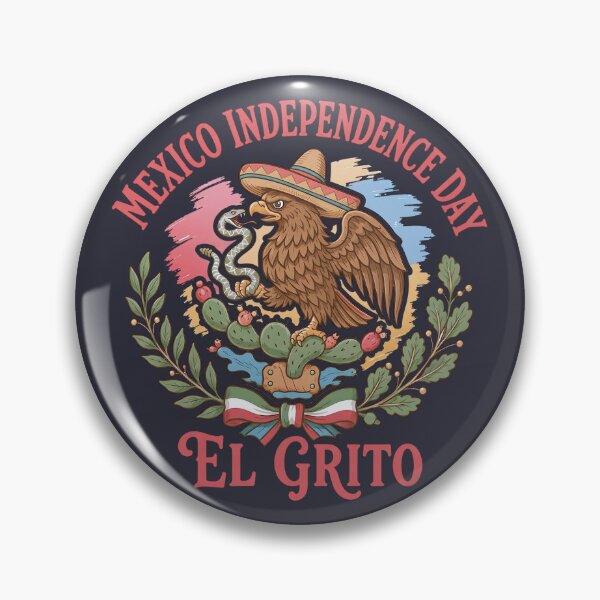 Item preview, Mexico Independence Day El Grito Cute Eagle Emblem  designed and sold by HowToCanadian.