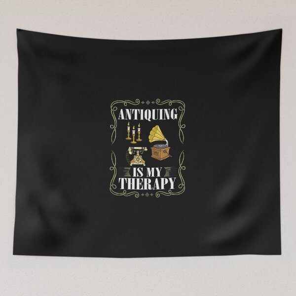 Item preview, Antiquing Is My Therapy Vintage Phone Gramophone designed and sold by domjudith.