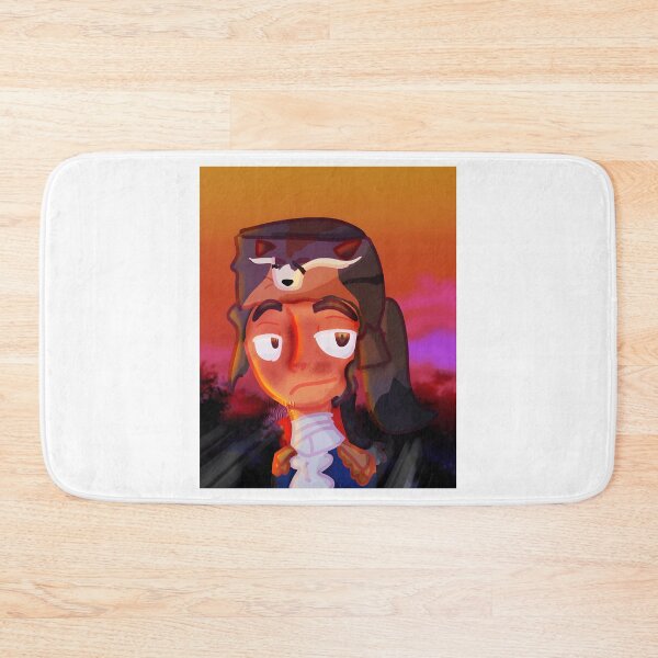 Item preview, Contemplative Character Wearing Animal Hat at Sunset designed and sold by Baby-Care.