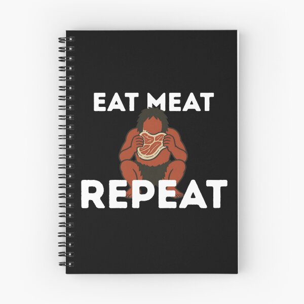 Item preview, Eat meat repeat, carnivore diet designed and sold by Flying Alligator.