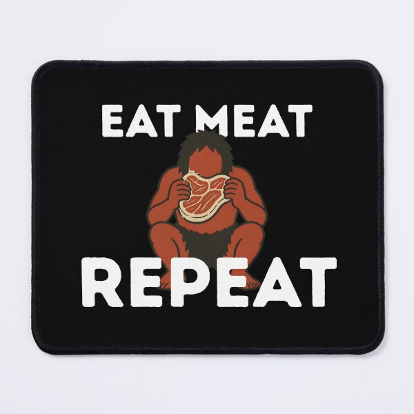 Item preview, Eat meat repeat, carnivore diet designed and sold by Flying Alligator.