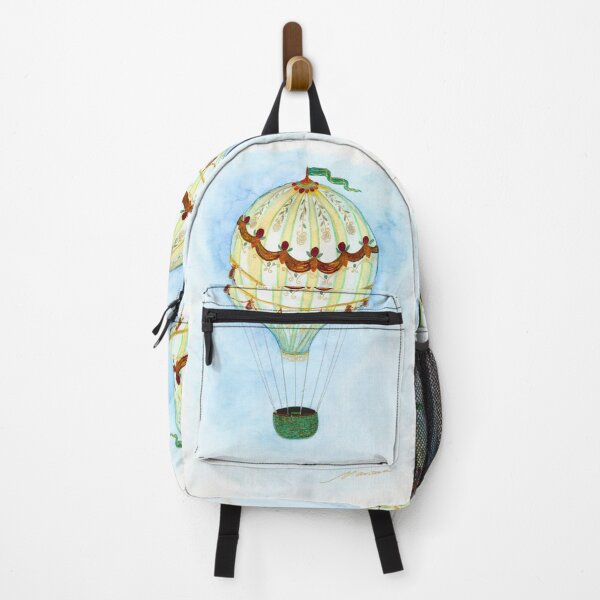 Item preview, Whimsical Hot Air Balloon: Ornate Watercolour Illustration designed and sold by ArithraStudio.