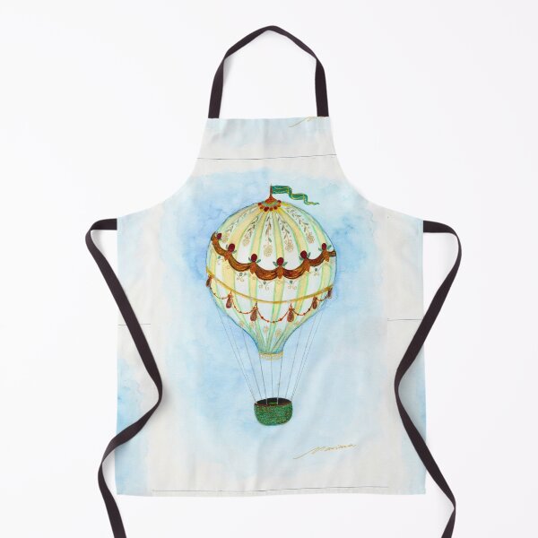 Item preview, Whimsical Hot Air Balloon: Ornate Watercolour Illustration designed and sold by ArithraStudio.