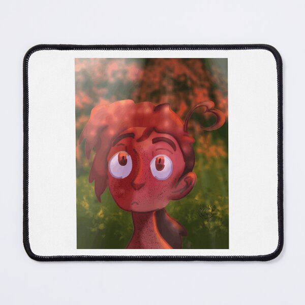 Item preview, Whimsical Red Cartoon Character with Heart-shaped Hair designed and sold by Baby-Care.