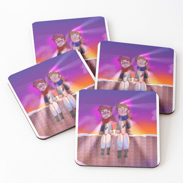Item preview, Two Friends Sitting at Sunset designed and sold by Baby-Care.