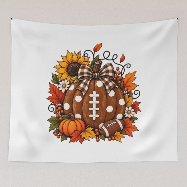 Item preview, Autumn Football Pumpkin Fall Season Sports Lover designed and sold by afr-saad.