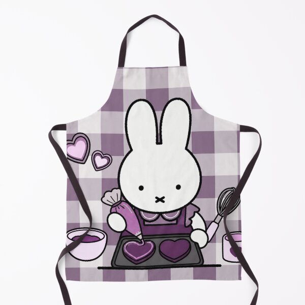 Item preview, Purple themed Cute Bunny Baking Heart Cookies -  Miffy Inspired designed and sold by Cozy Moss Studio.