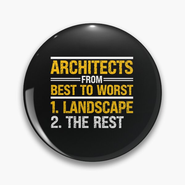 Item preview, Architects From Best To Worst Landscape designed and sold by domjudith.