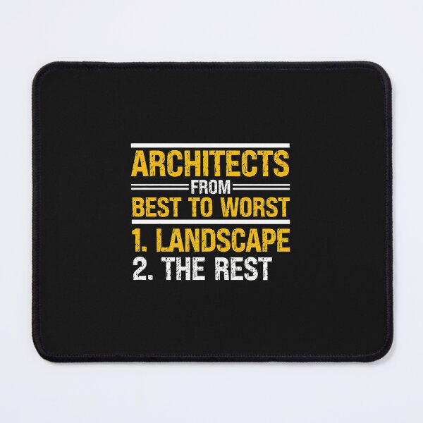 Item preview, Architects From Best To Worst Landscape designed and sold by domjudith.