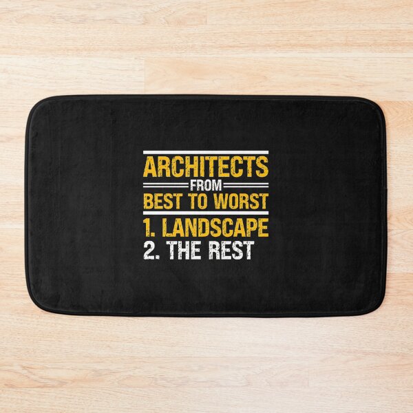 Item preview, Architects From Best To Worst Landscape designed and sold by domjudith.