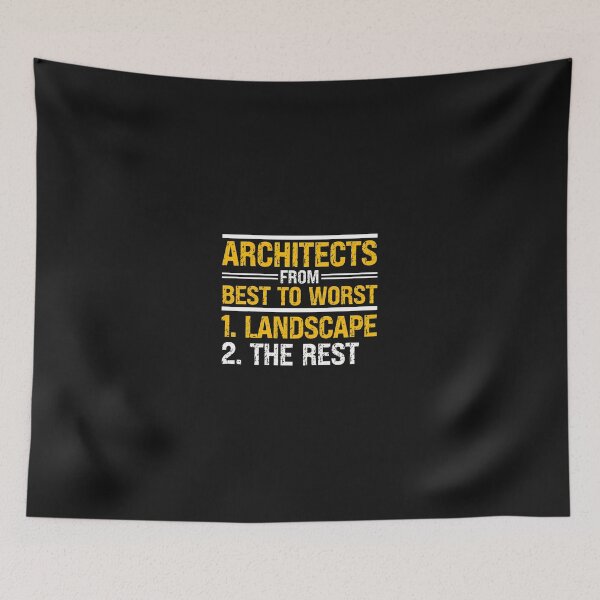Item preview, Architects From Best To Worst Landscape designed and sold by domjudith.