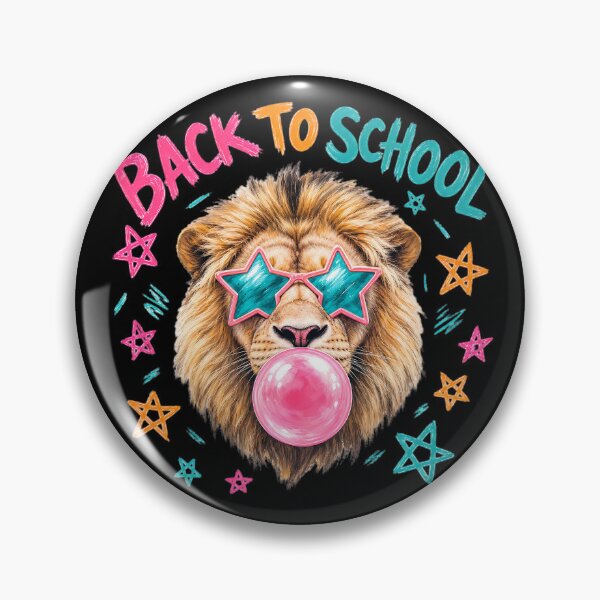 Item preview, Back to School Lion Bubble Gum Star Glasses  designed and sold by MOCH- ART.