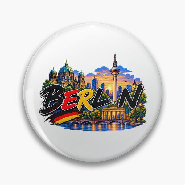 Item preview, Berlin Skyline Germany – TV Tower, Brandenburg Gate & Cathedral designed and sold by SVALANART.