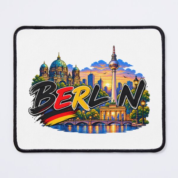 Item preview, Berlin Skyline Germany – TV Tower, Brandenburg Gate & Cathedral designed and sold by SVALANART.