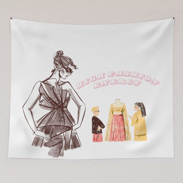 Item preview, High Fashion Energy Vintage Atelier Illustration Design designed and sold by NourArtCorner.
