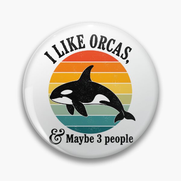 Item preview, I Like Orcas And Maybe Like 3 People Funny Killer Whale Sarcastic Ocean designed and sold by ZIGLWORKS.