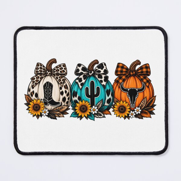 Item preview, Western Halloween Pumpkins Cowgirl Boots Cactus Longhorn designed and sold by afr-saad.