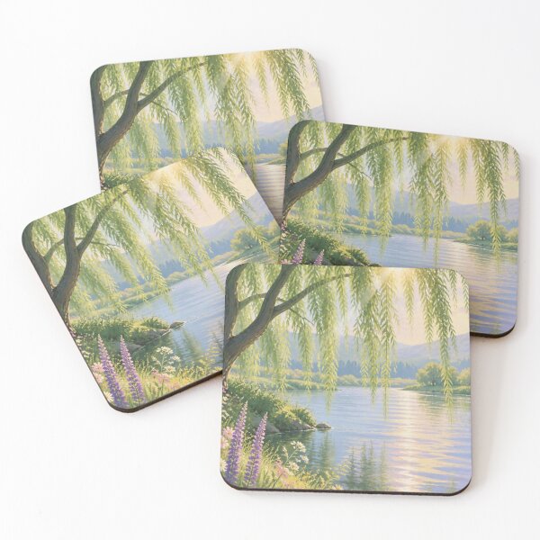 Item preview, Tranquil Willow Tree Beside a River in Summer designed and sold by ThatSurreyLife.
