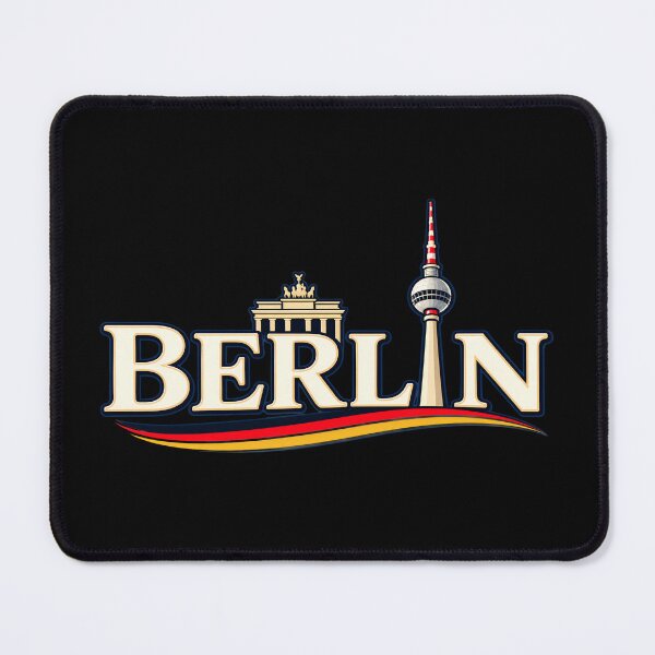 Item preview, Minimalist Berlin Germany – TV Tower & Brandenburg Gate Design designed and sold by SVALANART.