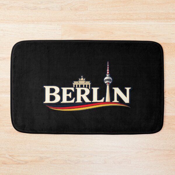 Item preview, Minimalist Berlin Germany – TV Tower & Brandenburg Gate Design designed and sold by SVALANART.