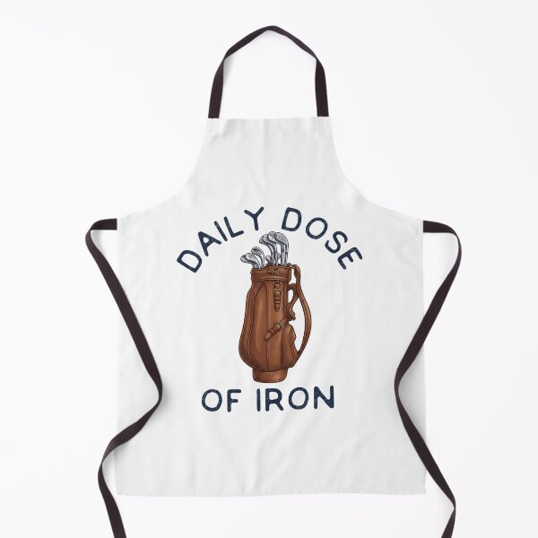 Item preview, Vintage Leather Golf Bag 'Daily Dose of Iron' Pun Design designed and sold by Shopeon Designs.