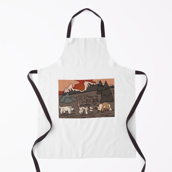 Item preview, Mountain Wildlife Scene with Wolves, Bear, and Deer designed and sold by J-Mindful.