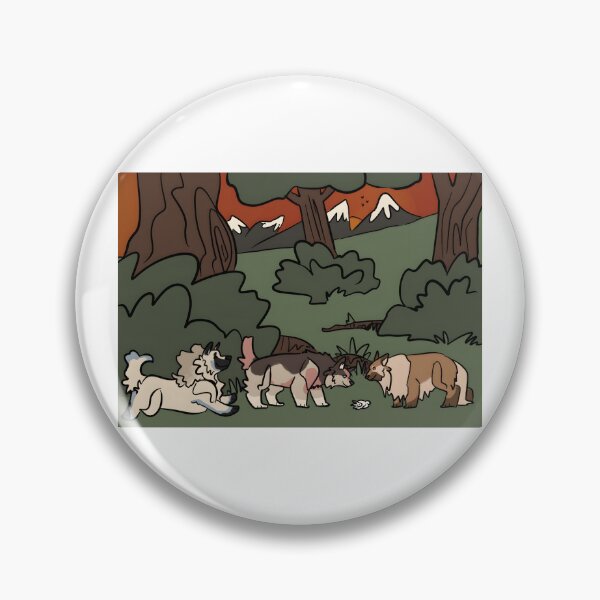 Item preview, Forest Dogs with Bird and Mountain Sunset designed and sold by J-Mindful.