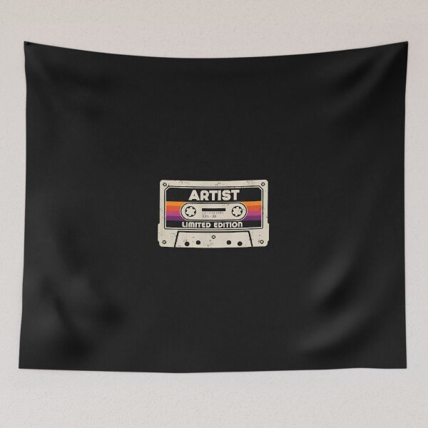 Item preview, Artist Limited Edition Retro Cassette Tape Design designed and sold by domjudith.