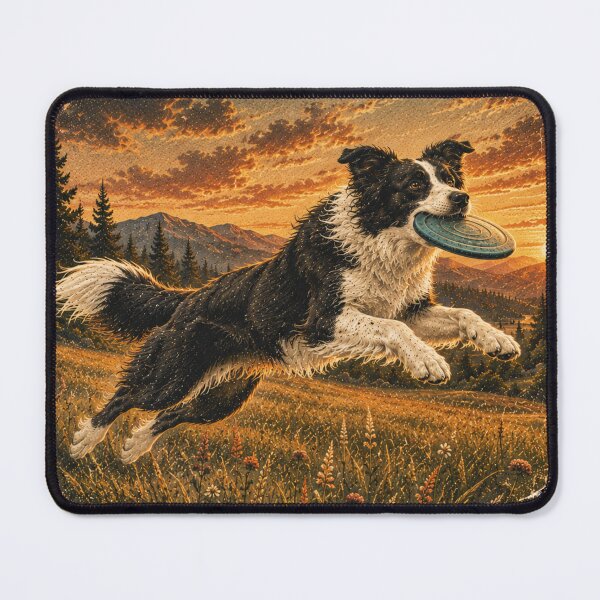 Item preview, Vintage Border Collie Wild Run designed and sold by Bartas2026.