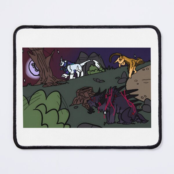 Item preview, Night Scene with Mythical Canine Creatures designed and sold by J-Mindful.