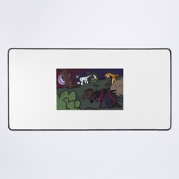 Item preview, Night Scene with Mythical Canine Creatures designed and sold by J-Mindful.